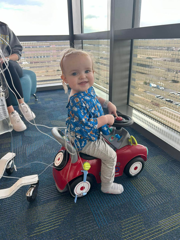 Sponsor A Brave Gown For Fourteen-Month-Old Kylan w/ ATRT Undergoing Chemo-Sponsored