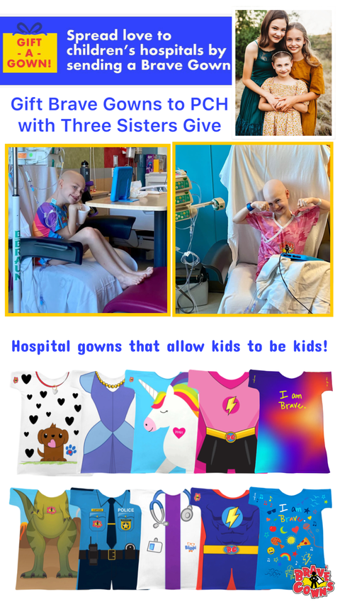 Sponsor Brave Gowns w/Three Sisters Give For Phoenix Children's Hospital