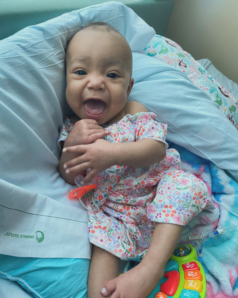 Sponsor A Brave Gown For Ten-Month-Old Mikayla in Treatment-SPONSORED