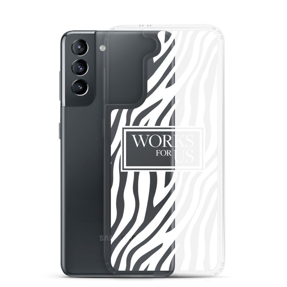 White Zebra Samsung Case